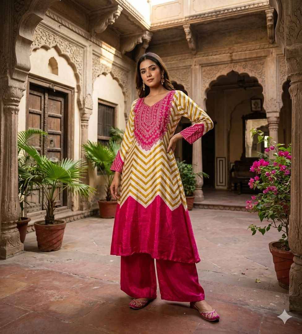 K 928 By Fashid 01 to 04 Series Designer Collection Beautiful Stylish Fancy Colorful Party Wear & Occasional Wear Gaji Silk Embroidery Kurtis At Wholesale Price